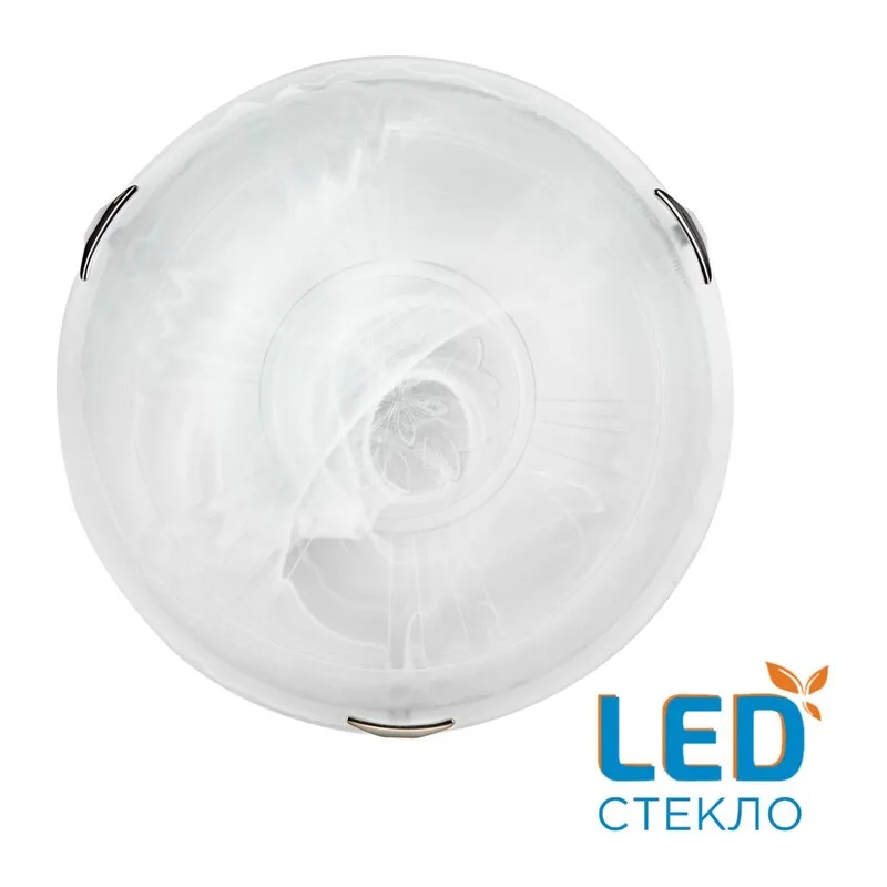 7601/DL SNOK SN 000 Светильник стекло/белое/хром LED 48Вт 4000K D405 IP20 LUFE