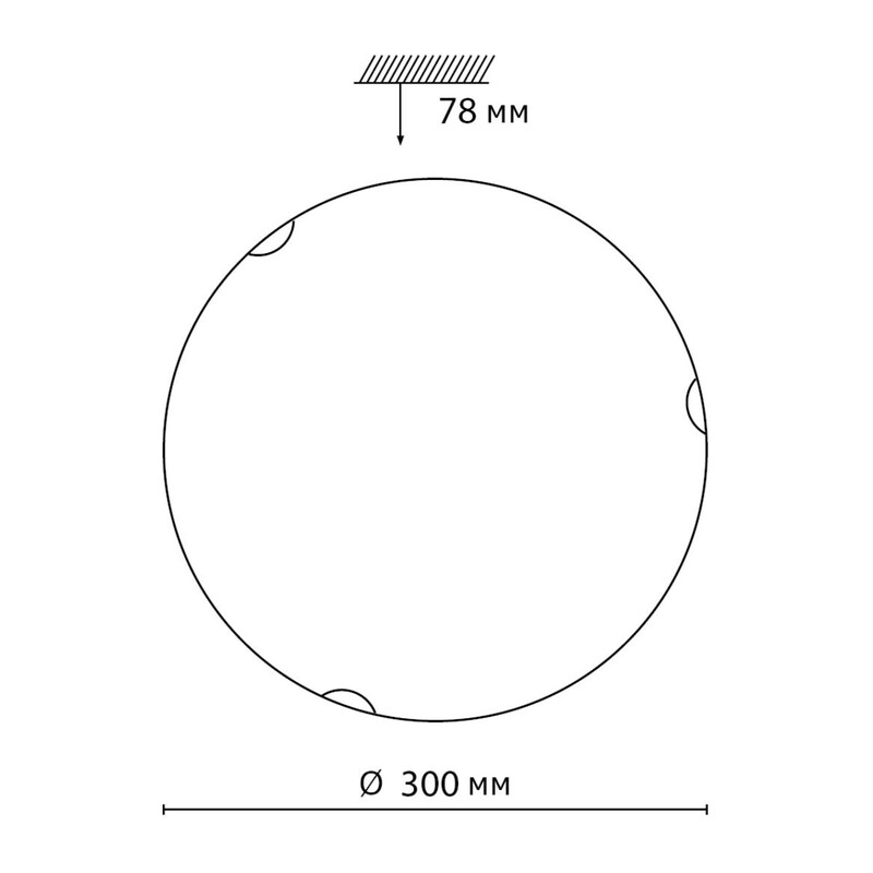 7602/BL SNOK SN 000 Светильник стекло/белое/золото LED 24Вт 4000K D300 IP20 AMMONITE 2