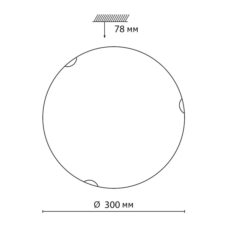 7602/BL SNOK SN 000 Светильник стекло/белое/золото LED 24Вт 4000K D300 IP20 AMMONITE 5
