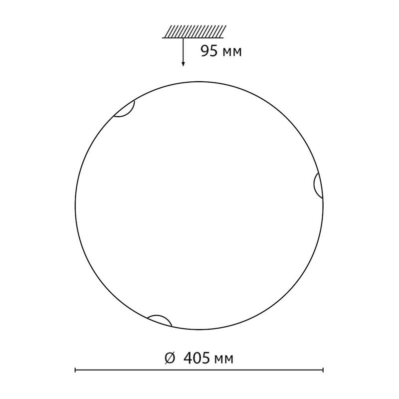 7602/DL SNOK SN 000 Светильник стекло/белое/золото LED 48Вт 4000K D405 IP20 AMMONITE 2