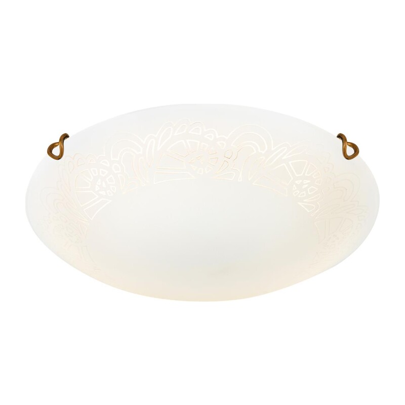 7602/DL SNOK SN 000 Светильник стекло/белое/золото LED 48Вт 4000K D405 IP20 AMMONITE 5