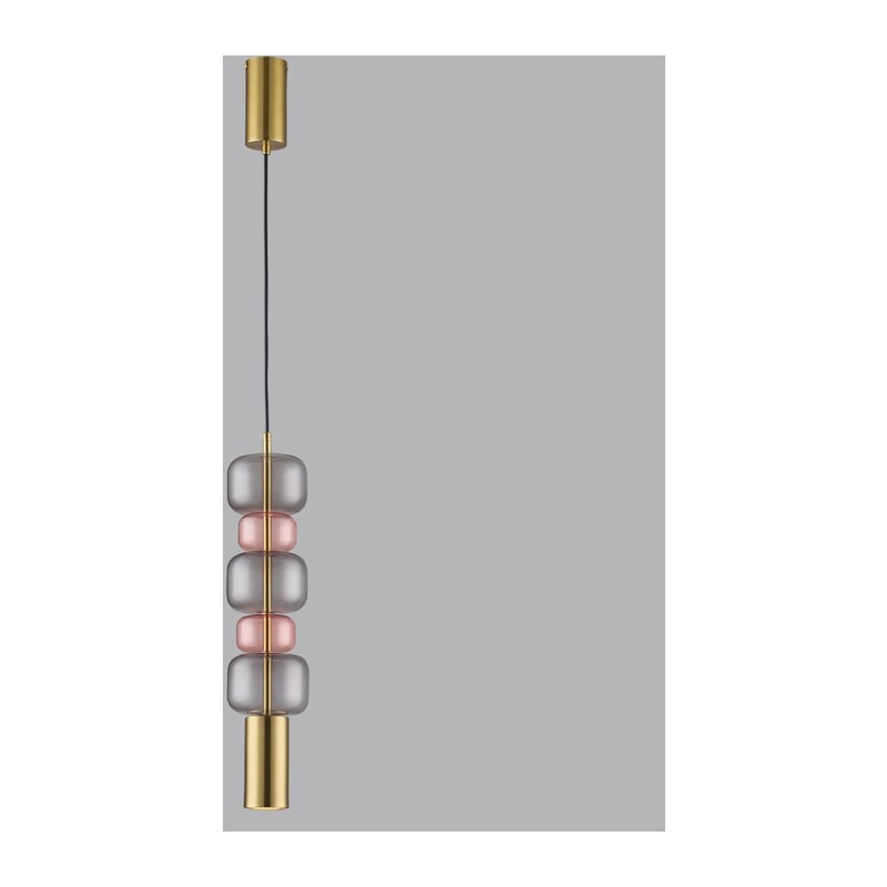 6504/1A SUSPENTIONI LN26 385 бронза, розовый, серый Подвес GU10 50W 220V VERONA 3