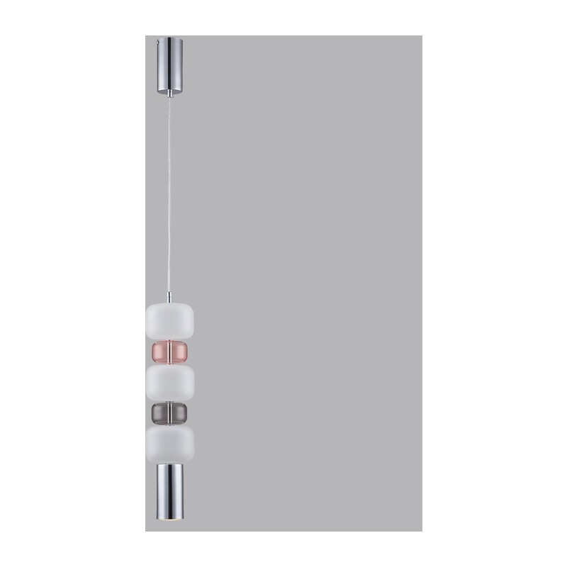 6505/1A SUSPENTIONI LN26 385 хром, розовый, белый Подвес GU10 50W 220V VERONA 3