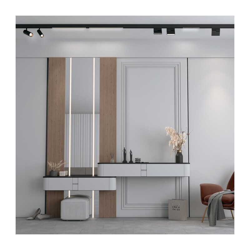 359201 SHINO NT23 162 черный Трековый светильник для низков. шинопровода IP20 LED 3000К 24W 48V 1800Лм FLUM 4