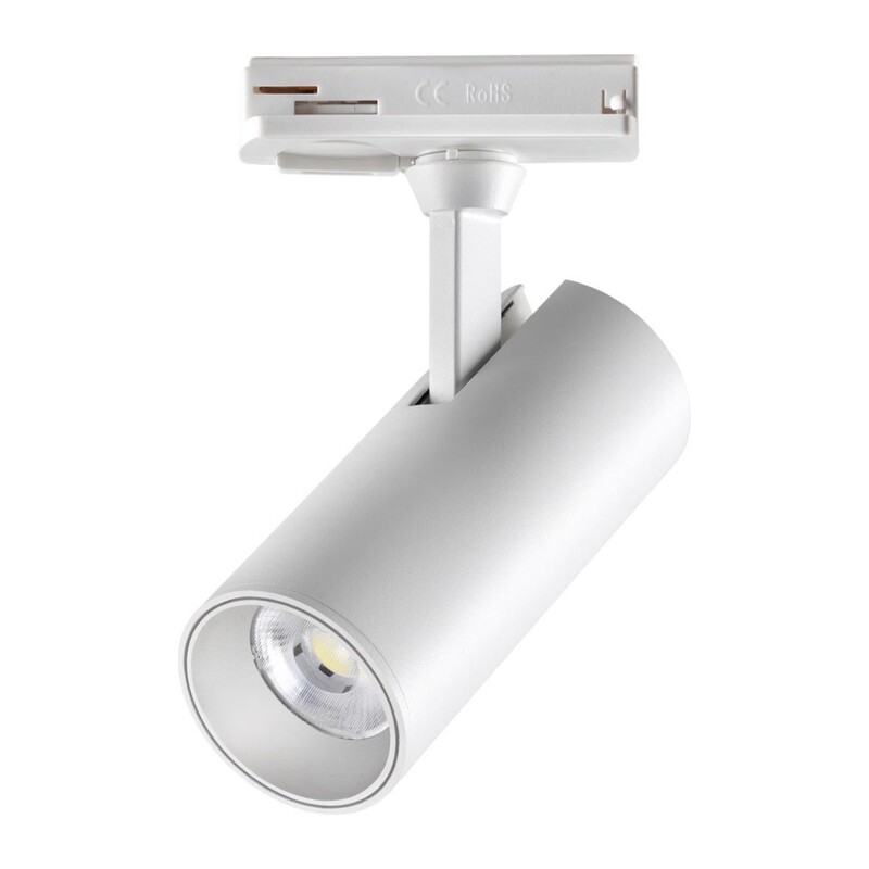 359147 PORT NT23 200 белый Светильник трековый однофазный двухжильный IP20 LED 15W 220V 3000К 1440Лм SELENE 2