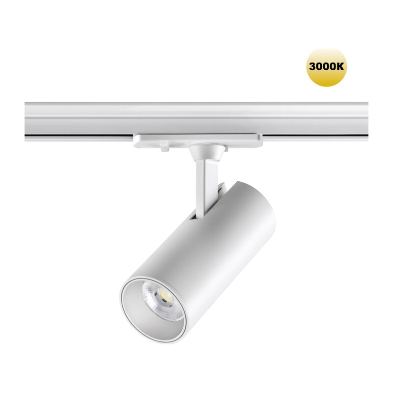 359151 PORT NT23 238 белый Светильник трековый однофазный трехжильный IP20 LED 15W 220V 3000К 1440Лм SELENE 4