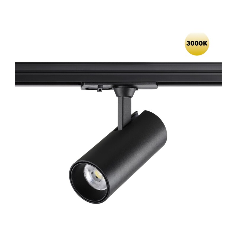 359153 PORT NT23 238 черный Светильник трековый однофазный трехжильный IP20 LED 15W 220V 3000К 1440Лм SELENE 4