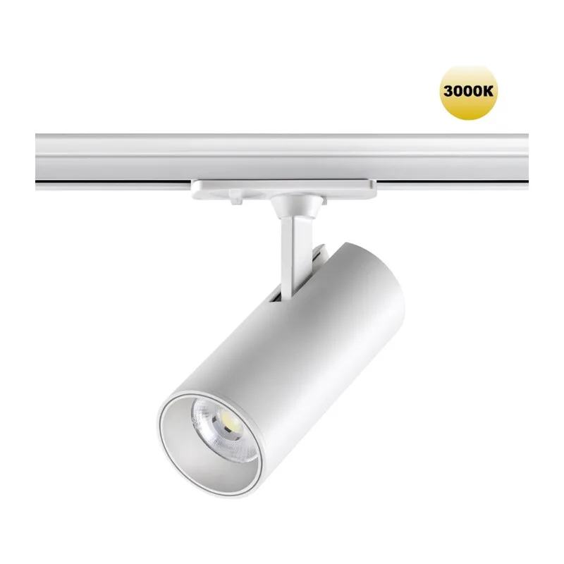 359155 PORT NT23 200 белый Светильник трековый однофазный двухжильный IP20 LED 24W 220V 3000К 2300Лм SELENE