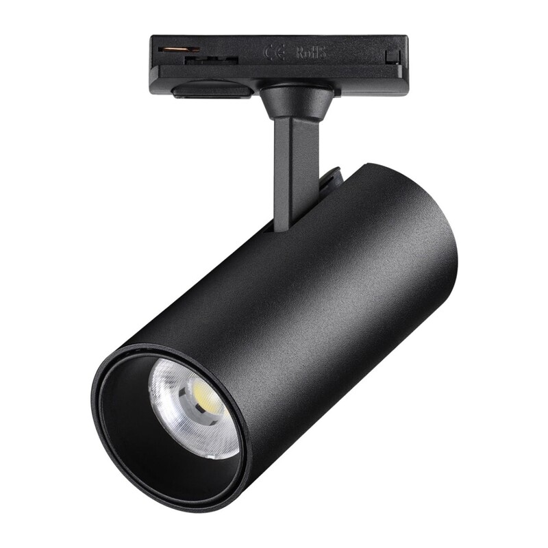 359157 PORT NT23 200 черный Светильник трековый однофазный двухжильный IP20 LED 24W 220V 3000К 2300Лм SELENE 2
