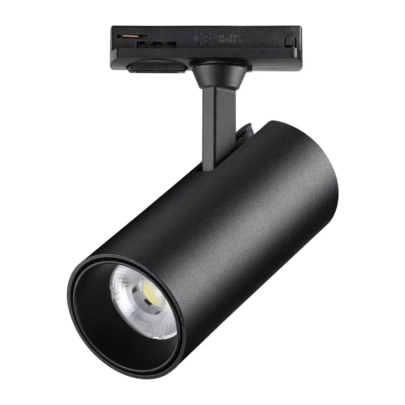 359157 PORT NT23 200 черный Светильник трековый однофазный двухжильный IP20 LED 24W 220V 3000К 2300Лм SELENE 3