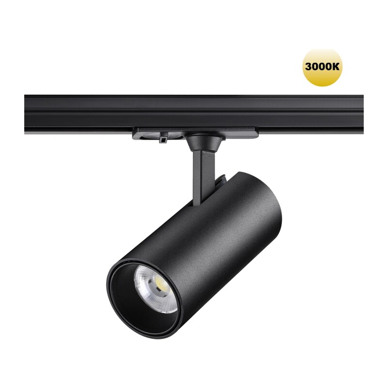 359157 PORT NT23 200 черный Светильник трековый однофазный двухжильный IP20 LED 24W 220V 3000К 2300Лм SELENE 4