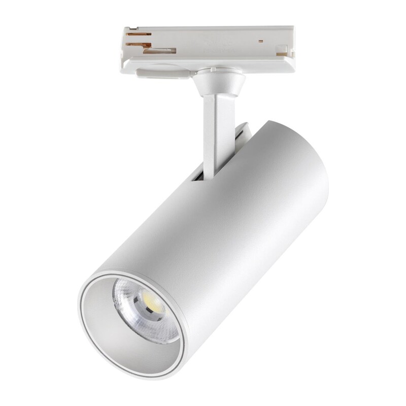 359159 PORT NT23 238 белый Светильник трековый однофазный трехжильный IP20 LED 24W 220V 3000К 2300Лм SELENE 2