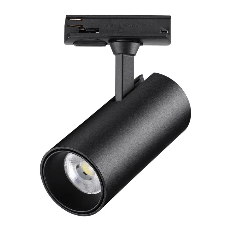 359161 PORT NT23 238 черный Светильник трековый однофазный трехжильный IP20 LED 24W 220V 3000К 2300Лм SELENE 3