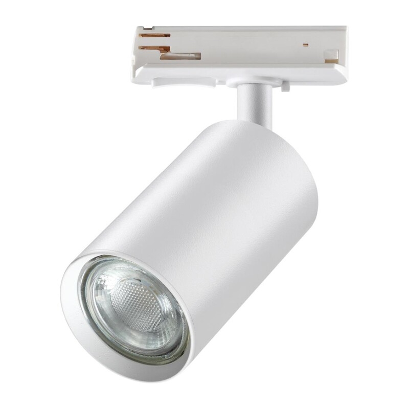 370964 PORT NT23 292 белый Светильник однофазный трехжильный трековый GU10 50W 220V PIPE 2