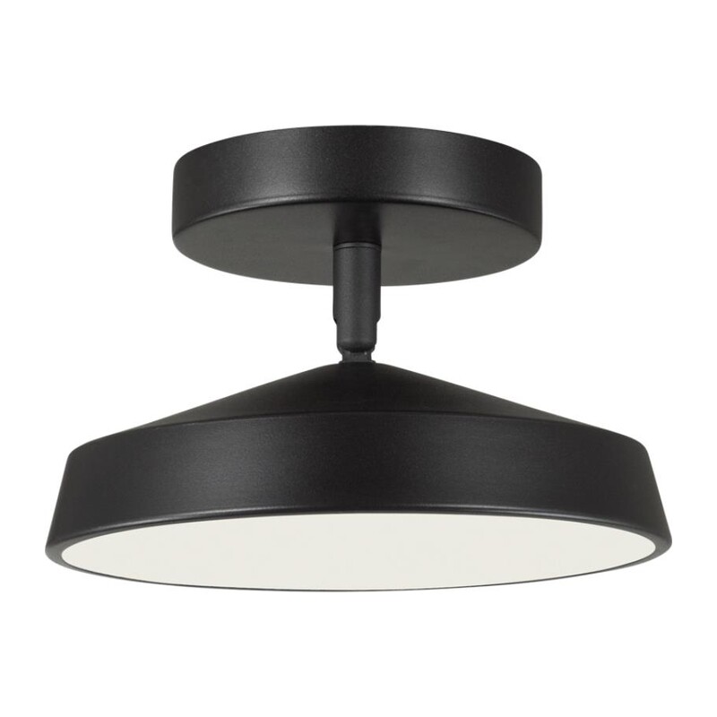 7656/12L MITRA LED SN 547 Светильник пластик/белый/черный LED 12Вт 4000K D200 IP20 MIRA BLACK 4