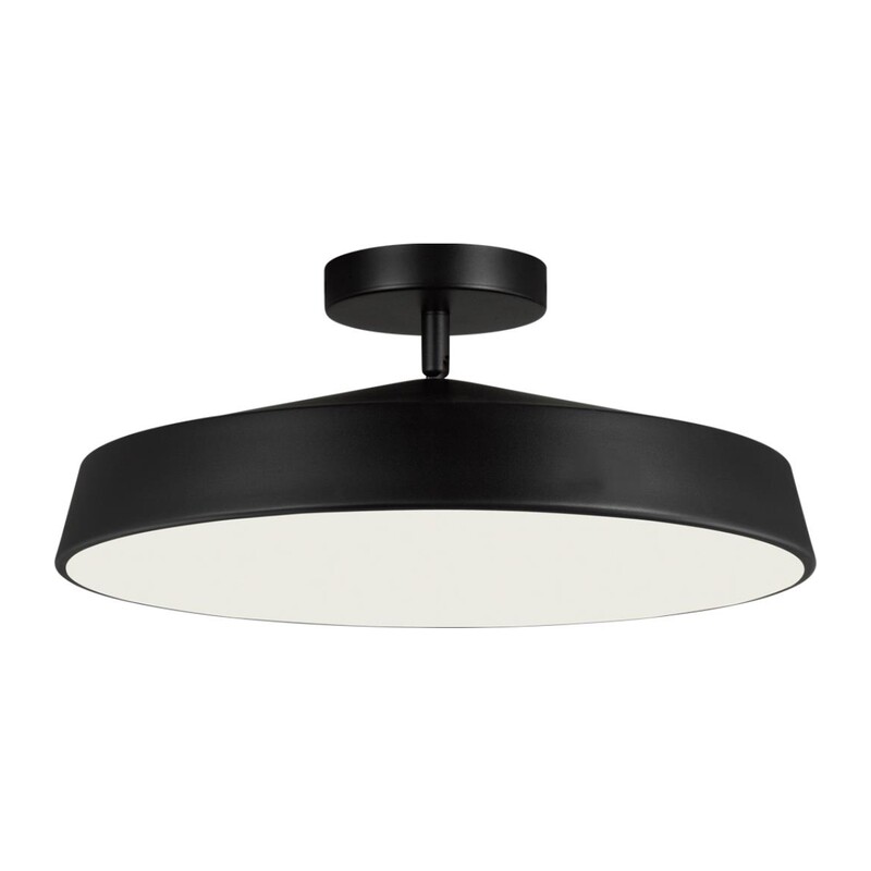 7656/48L MITRA LED SN 547 Светильник пластик/белый/черный LED 48Вт 4000K D400 IP20 MIRA BLACK 4