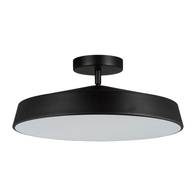 7656/48L MITRA LED SN 547 Светильник пластик/белый/черный LED 48Вт 4000K D400 IP20 MIRA BLACK
