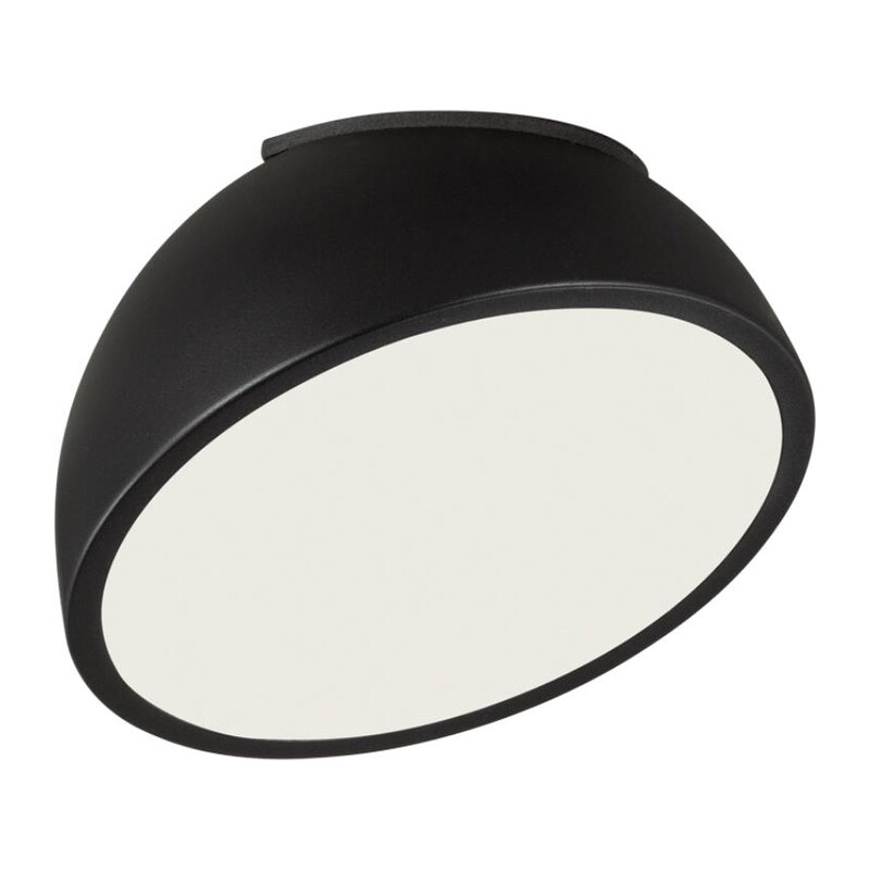 7658/11L MITRA LED SN 549 Светильник пластик/белый/черный LED 11Вт 4000K D200 IP20 PLUTO BLACK 4