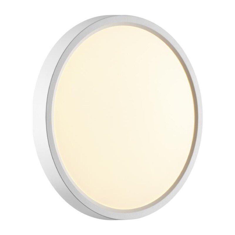 7659/18L MITRA LED SN 551 Светильник пластик/белый LED 18Вт 3000/4000K D230 IP40 ALFA WHITE 6