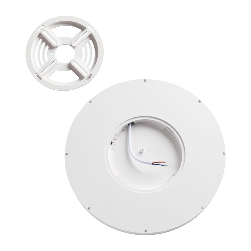 7659/24L MITRA LED SN 551 Светильник пластик/белый LED 24Вт 3000/4000K D300 IP40 ALFA WHITE 8