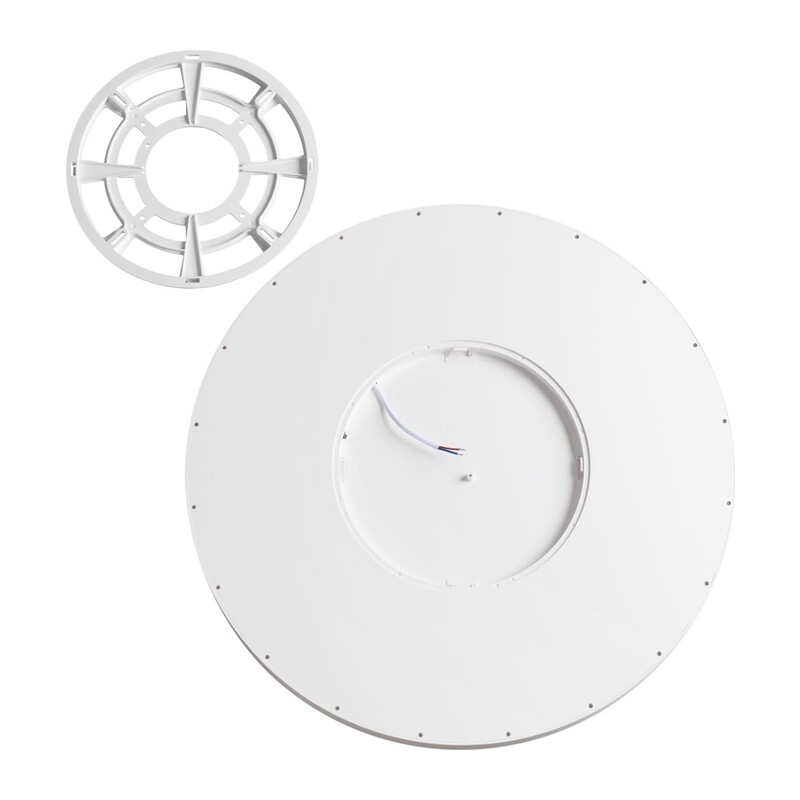 7659/48L MITRA LED SN 551 Светильник пластик/белый LED 48Вт 3000/4000K D600 IP40 ALFA WHITE 8