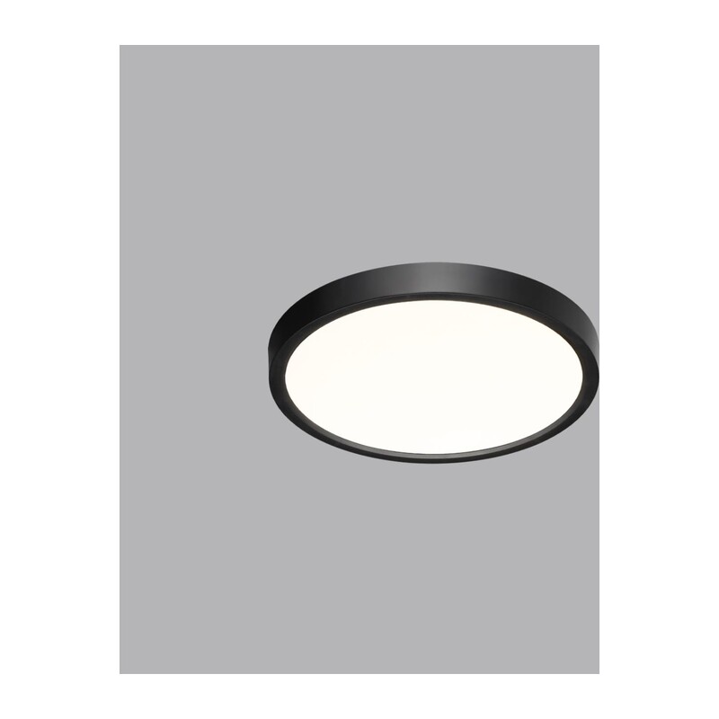 7660/18L MITRA LED SN 554 Светильник пластик/белый/черный LED 18Вт 3000/4000K D230 IP40 ALFA BLACK 4