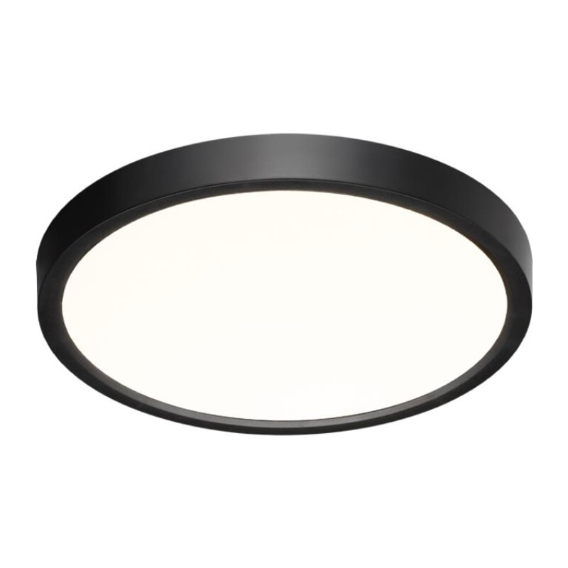 7660/18L MITRA LED SN 554 Светильник пластик/белый/черный LED 18Вт 3000/4000K D230 IP40 ALFA BLACK 5