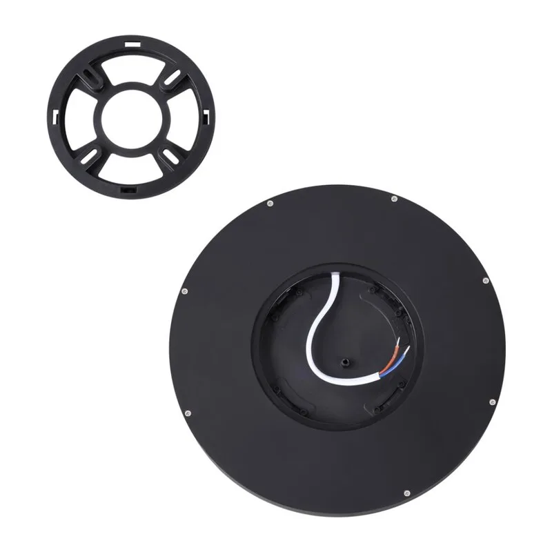 7660/18L MITRA LED SN 554 Светильник пластик/белый/черный LED 18Вт 3000/4000K D230 IP40 ALFA BLACK 6