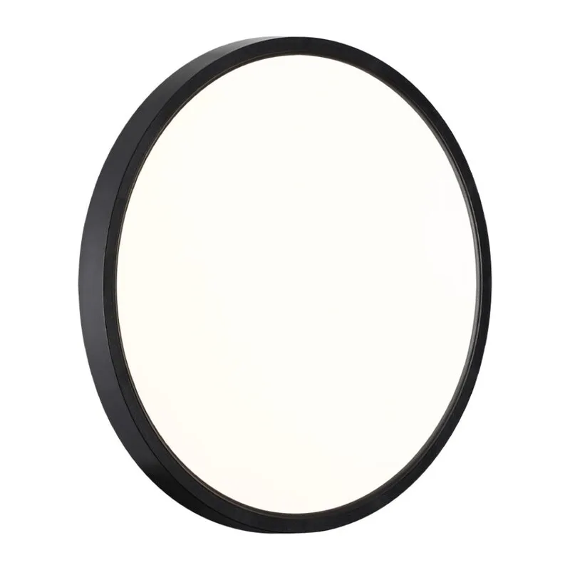 7660/24L MITRA LED SN 554 Светильник пластик/белый/черный LED 24Вт 3000/4000K D300 IP40 ALFA BLACK 2