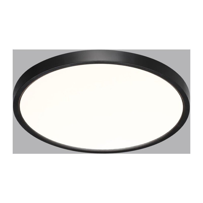 7660/24L MITRA LED SN 554 Светильник пластик/белый/черный LED 24Вт 3000/4000K D300 IP40 ALFA BLACK 4