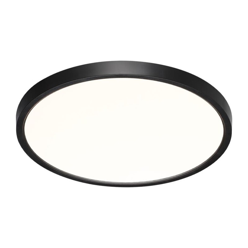 7660/24L MITRA LED SN 554 Светильник пластик/белый/черный LED 24Вт 3000/4000K D300 IP40 ALFA BLACK 5