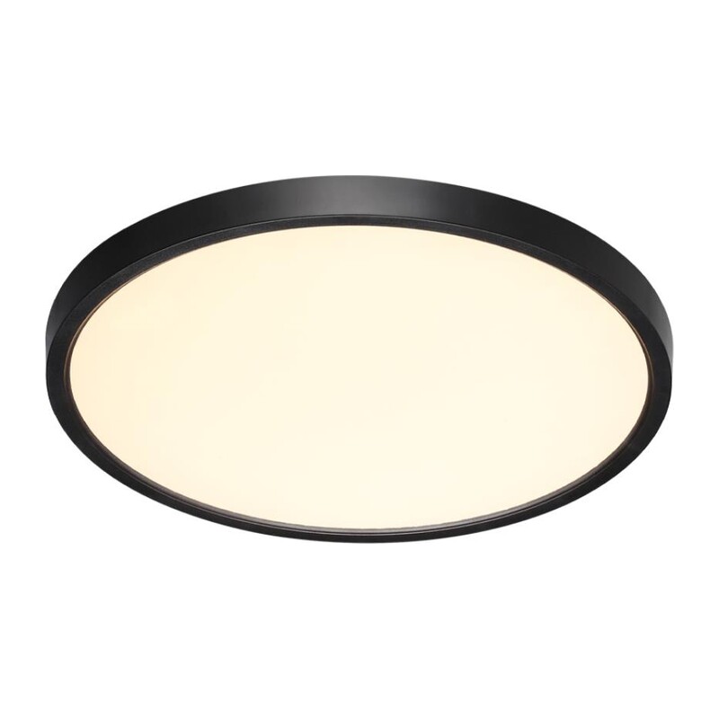 7660/24L MITRA LED SN 554 Светильник пластик/белый/черный LED 24Вт 3000/4000K D300 IP40 ALFA BLACK 7