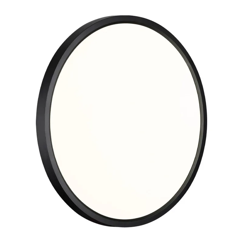 7660/32L MITRA LED SN 554 Светильник пластик/белый/черный LED 32Вт 3000/4000K D400 IP40 ALFA BLACK 2