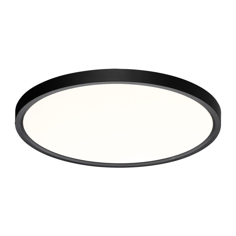 7660/32L MITRA LED SN 554 Светильник пластик/белый/черный LED 32Вт 3000/4000K D400 IP40 ALFA BLACK 5
