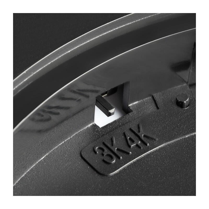 7660/32L MITRA LED SN 554 Светильник пластик/белый/черный LED 32Вт 3000/4000K D400 IP40 ALFA BLACK 9