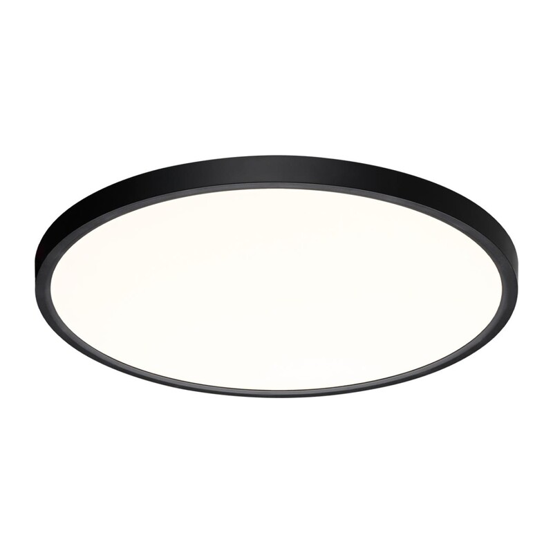 7660/40L MITRA LED SN 554 Светильник пластик/белый/черный LED 40Вт 3000/4000K D495 IP40 ALFA BLACK 5