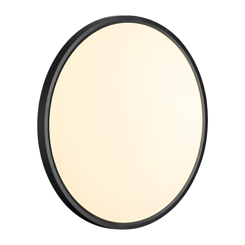 7660/40L MITRA LED SN 554 Светильник пластик/белый/черный LED 40Вт 3000/4000K D495 IP40 ALFA BLACK 6