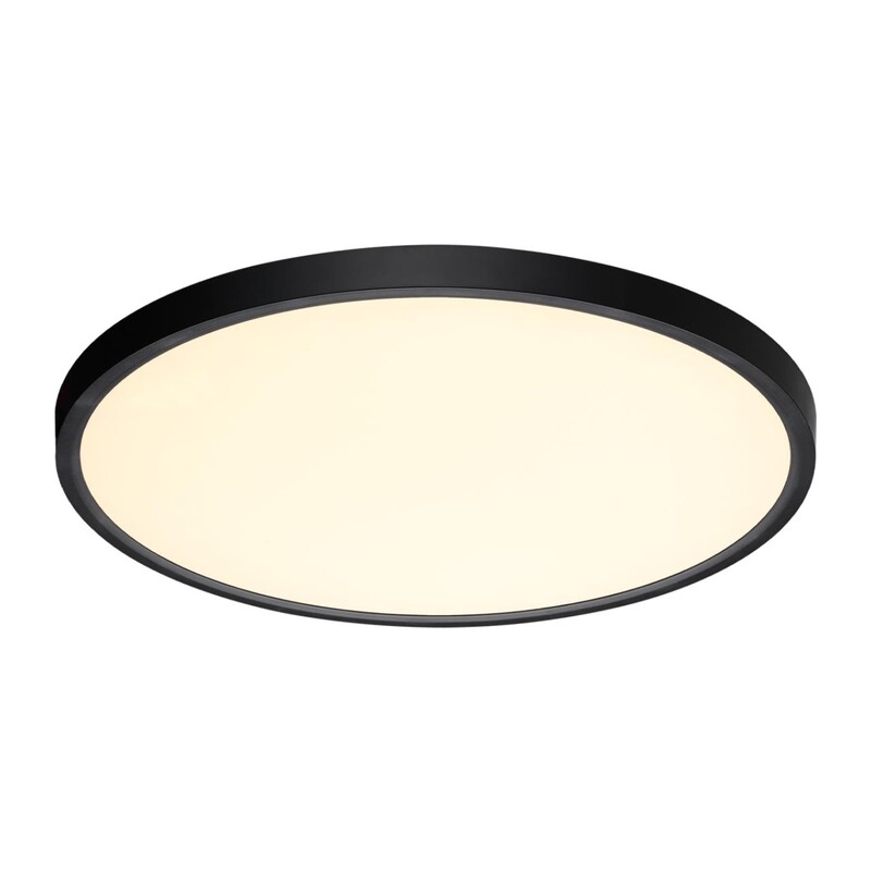 7660/40L MITRA LED SN 554 Светильник пластик/белый/черный LED 40Вт 3000/4000K D495 IP40 ALFA BLACK 7