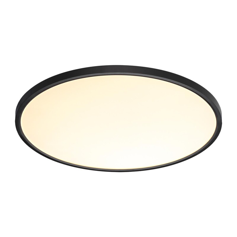 7660/48L MITRA LED SN 554 Светильник пластик/белый/черный LED 48Вт 3000/4000K D600 IP40 ALFA BLACK 7