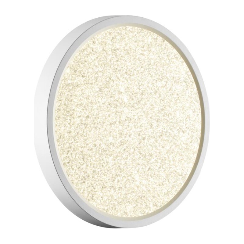 7661/18L MITRA LED SN 555 Светильник пластик/белый LED 18Вт 3000/4000K D230 IP40 OMEGA WHITE 3