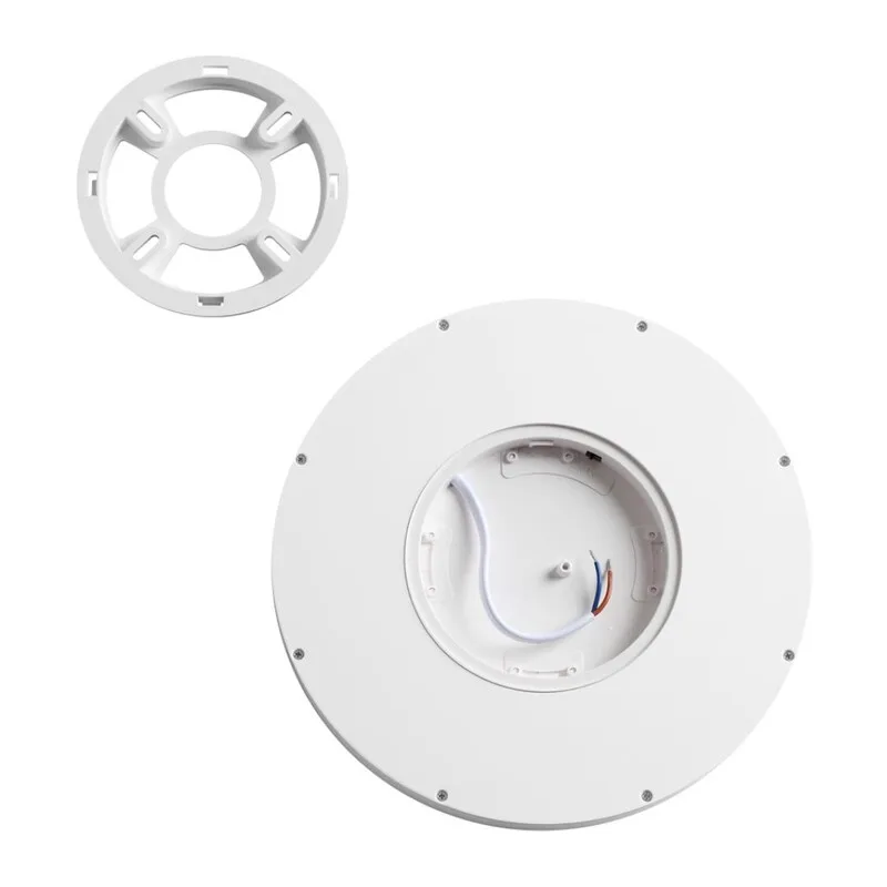 7661/18L MITRA LED SN 555 Светильник пластик/белый LED 18Вт 3000/4000K D230 IP40 OMEGA WHITE 7