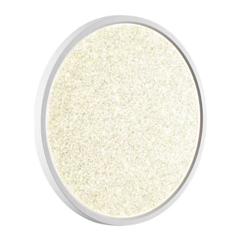 7661/32L MITRA LED SN 555 Светильник пластик/белый LED 32Вт 3000/4000K D400 IP40 OMEGA WHITE 3