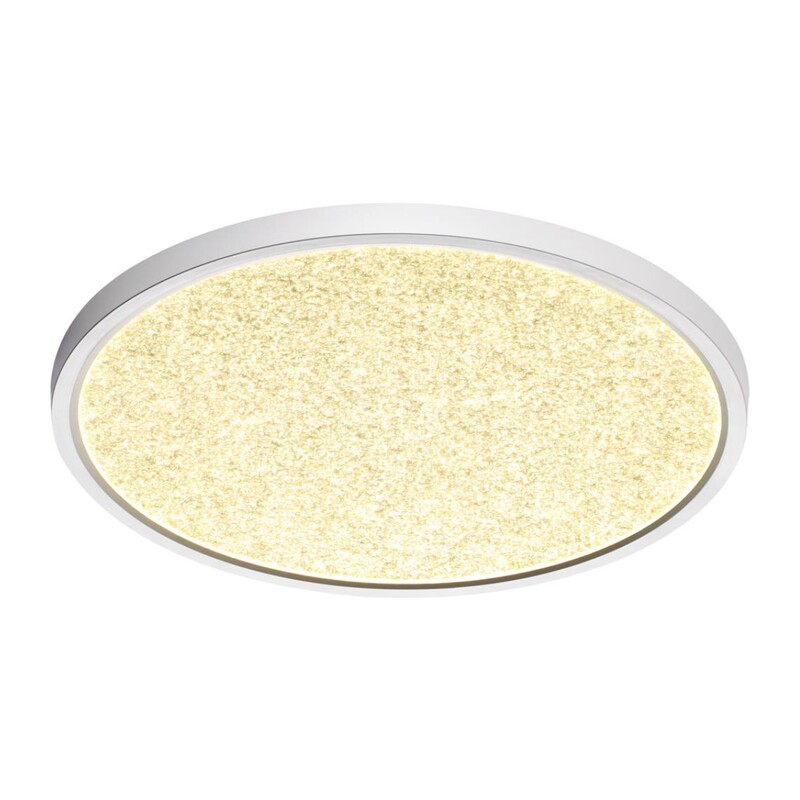 7661/32L MITRA LED SN 555 Светильник пластик/белый LED 32Вт 3000/4000K D400 IP40 OMEGA WHITE 7
