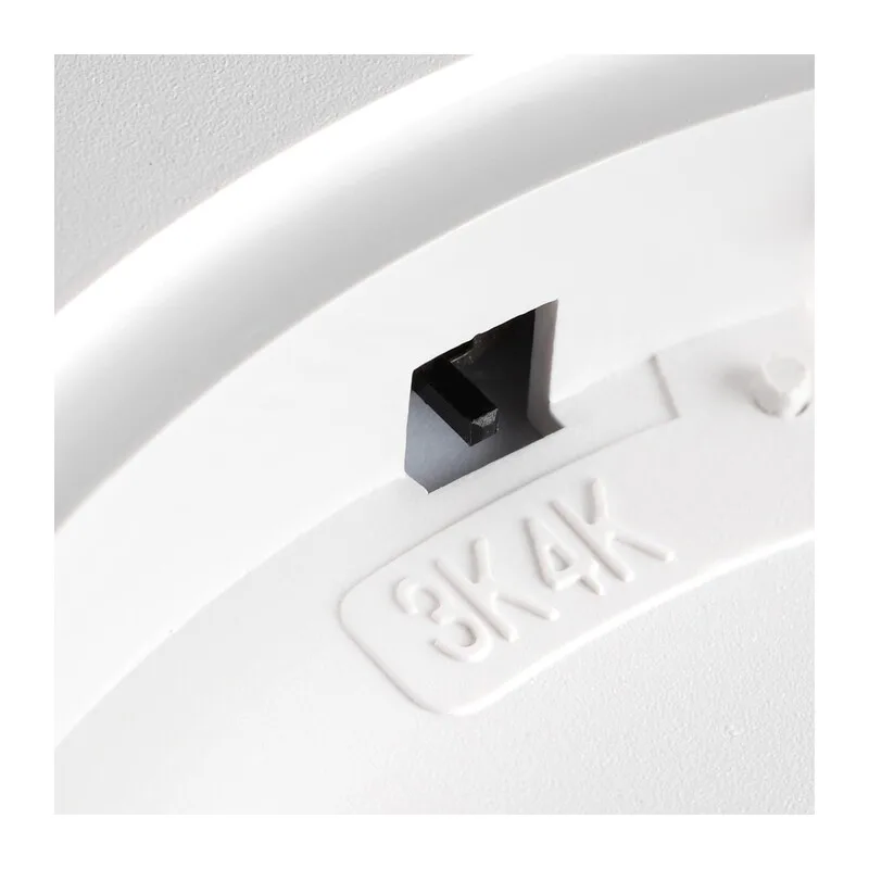 7661/32L MITRA LED SN 555 Светильник пластик/белый LED 32Вт 3000/4000K D400 IP40 OMEGA WHITE 5