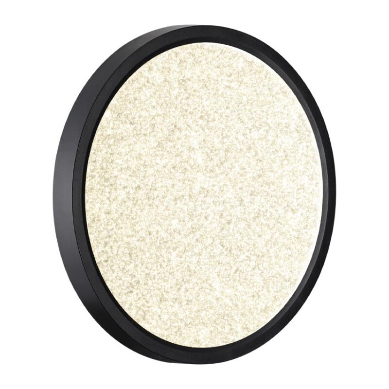 7662/18L MITRA LED SN 555 Светильник пластик/белый/черный LED 18Вт 3000/4000K D230 IP40 OMEGA BLACK 3