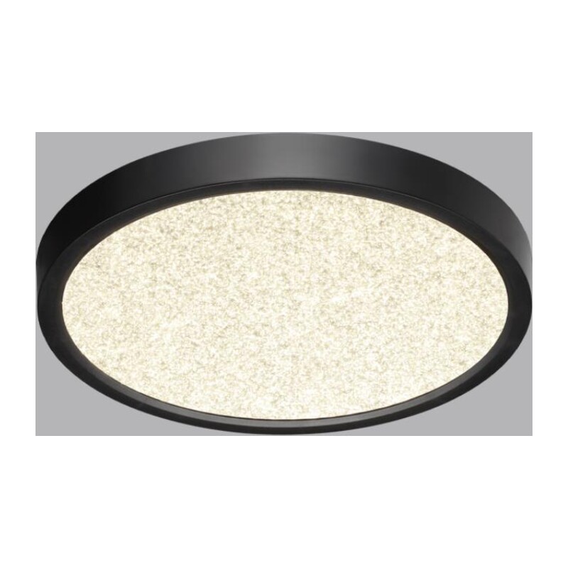 7662/18L MITRA LED SN 555 Светильник пластик/белый/черный LED 18Вт 3000/4000K D230 IP40 OMEGA BLACK 4