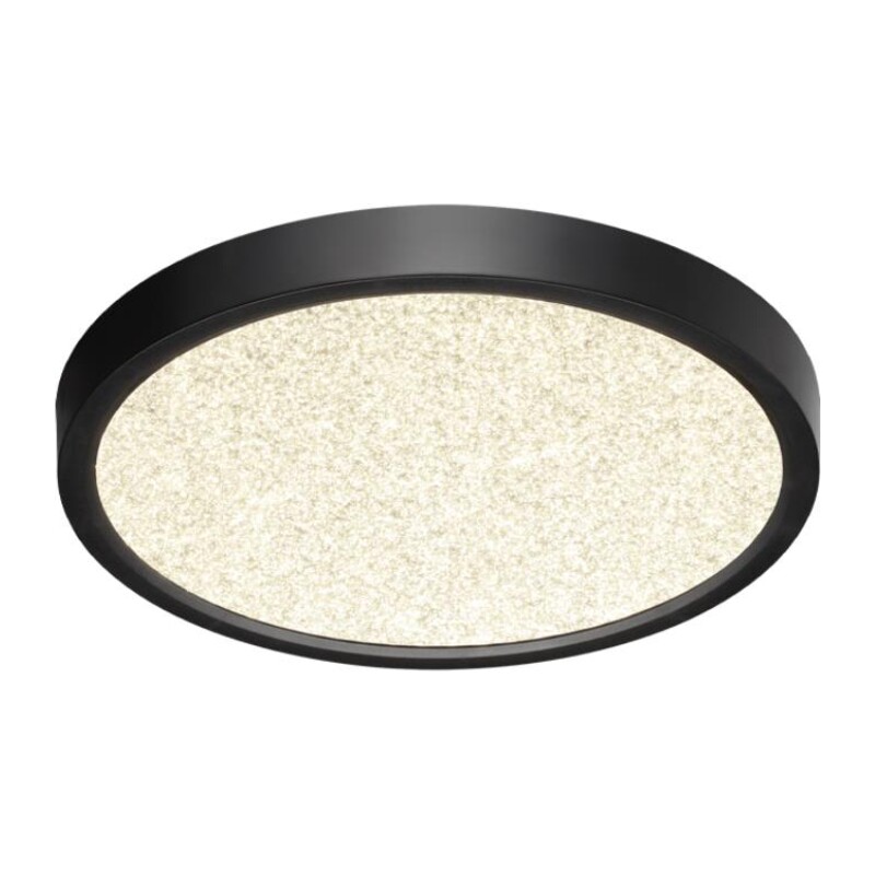 7662/18L MITRA LED SN 555 Светильник пластик/белый/черный LED 18Вт 3000/4000K D230 IP40 OMEGA BLACK 5