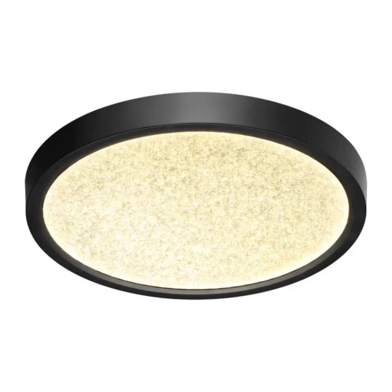 7662/18L MITRA LED SN 555 Светильник пластик/белый/черный LED 18Вт 3000/4000K D230 IP40 OMEGA BLACK 5