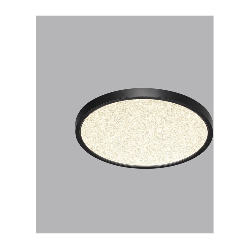 7662/24L MITRA LED SN 555 Светильник пластик/белый/черный LED 24Вт 3000/4000K D300 IP40 OMEGA BLACK 4