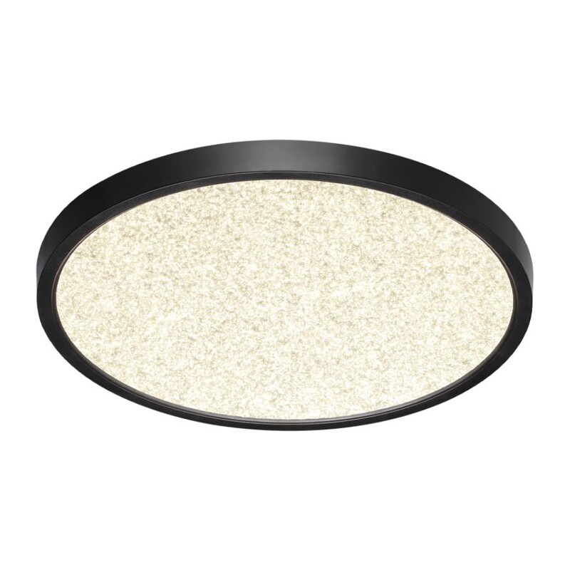 7662/24L MITRA LED SN 555 Светильник пластик/белый/черный LED 24Вт 3000/4000K D300 IP40 OMEGA BLACK 5